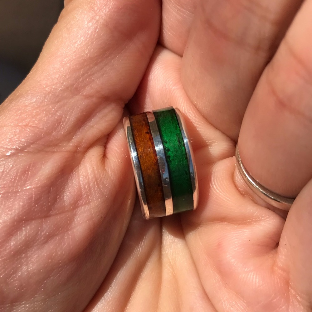 950 Sterling Silver Statement Ring 6 - image 5